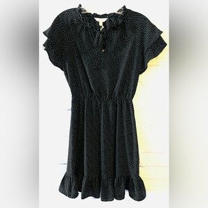 Lauren Conrad Dress Black White Polka Dot XS